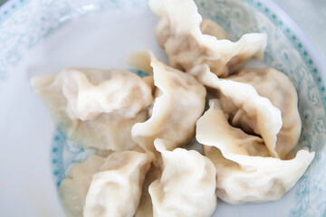 Dumplings on the plate