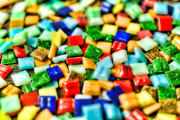 background made of colorful cubes
