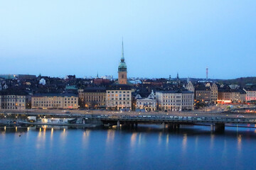 Fototapeta na wymiar Aerial view of Stockholm in Sweden