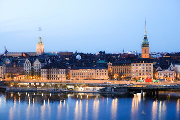 Fototapeta na wymiar Aerial view of Stockholm in Sweden