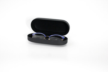 Casefor optic glasses white background