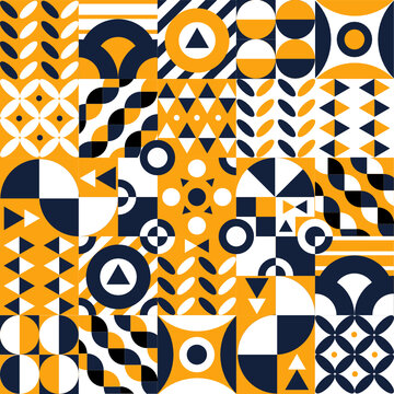 Yellow Geometric Pattern Background