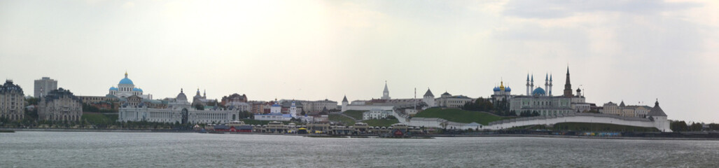 Obraz premium Russia, Kazan, city landscape, panorama, Kazan Kremlin
