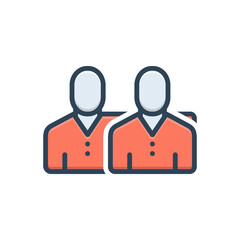 Color illustration icon for with