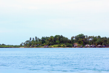 A resident's house on the shore of a small island