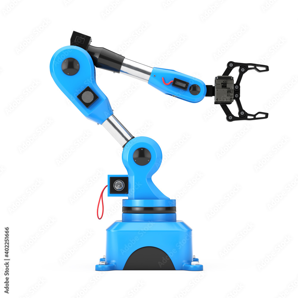 Aufkleber Industrial Mechanical Robotic Hand Arm Manipulator. 3d Rendering