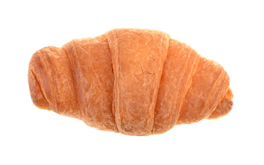 ( Top view )Croissant isolated on white background.