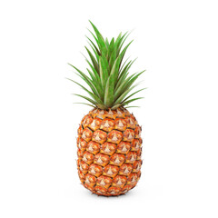Fresh Ripe Tropical Healthy Nutrition Pineapple Fruit. 3d Rendering