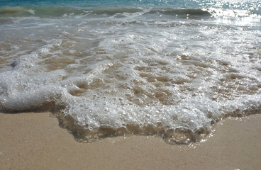 Beatiful sunset in caribean beach