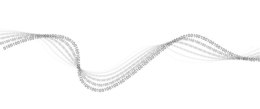 Abstract futuristic background with binary code.Digital binary data.A stream of binary matrix code.
