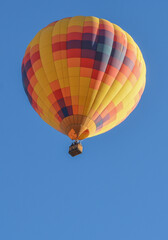 Peaceful flight over sunny Arizona in a brightly colored Hot Air Balloon. Maricopa County, Arizona