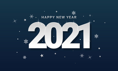 Happy new year 2021 banner design