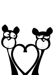 Valentinstag Katzen Liebe