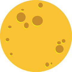 Round cheese surface