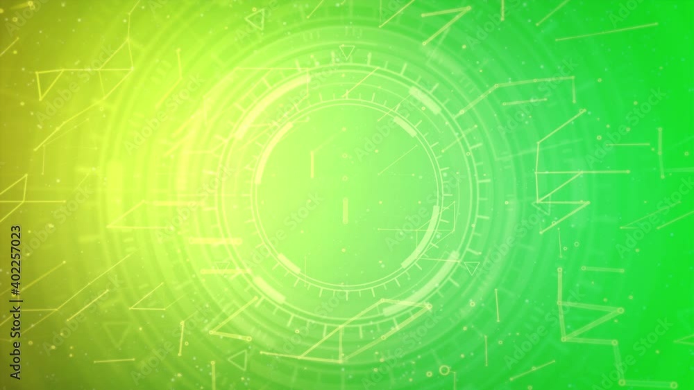 Poster vivid modern abstract background of moving ui circles
