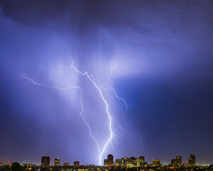 Phoenix Skyline Lightning Strike
