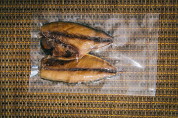 smoked mackerel, Fresh mackerel from Mae Klong, Thailand, Thai food, Rastrelliger brachysoma.
