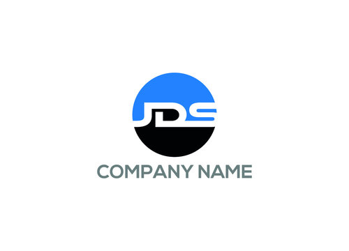 JDS Letter Logo Design with Creative Modern initial icon template