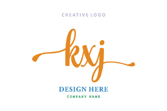 KXJ lettering logo is simple, easy to understand and authoritative