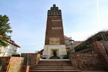 Wedding tower in Mathildenhöhe in Darmstadt