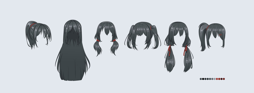 Anime Hair Images – Browse 32,680 Stock Photos, Vectors, and Video | Adobe  Stock