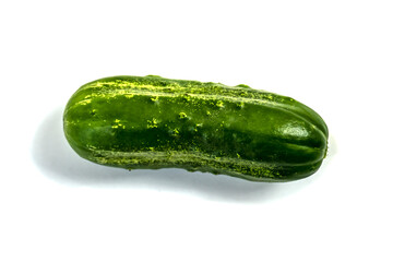 Stock Foto Closeup of cucumber isolated on white background