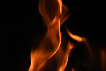 fire in the fireplace