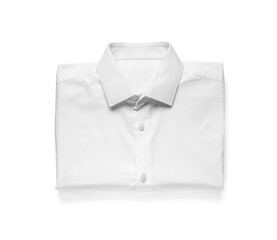 Male shirt isolated on white background