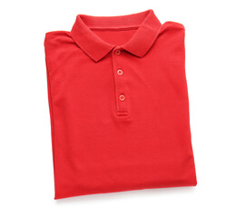 Male shirt isolated on white background