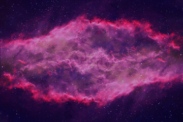 A beautiful colored galaxy in deep space. Elements of this image were furnished by NASA.
