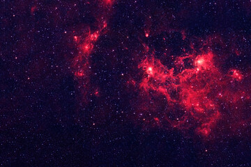 Fototapeta na wymiar A bright, red galaxy. Elements of this image were furnished by NASA.