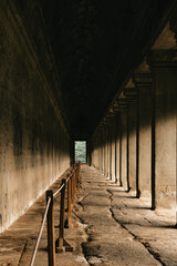 Fototapeta na wymiar Shadow and highlight of Angkor Wat