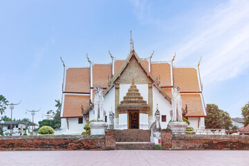 Wat Phumin temple with blue sky.