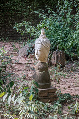 Ancient head of Buddha.