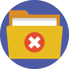 Obraz premium Deleting Folder 