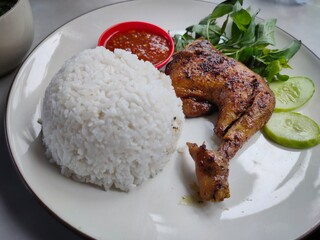grilled chicken with rice