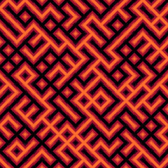 Abstract Geometric Pattern generative computational art illustration