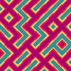 Abstract Geometric Pattern generative computational art illustration