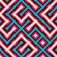 Abstract Geometric Pattern generative computational art illustration