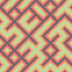 Abstract Geometric Pattern generative computational art illustration