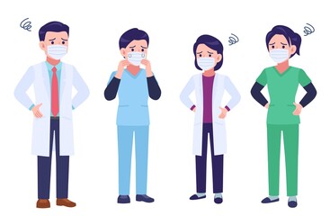 マスクをした医療従事者