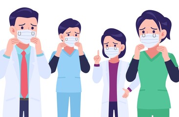 マスクをした医療従事者