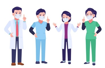 マスクをした医療従事者