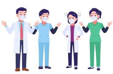 マスクをした医療従事者