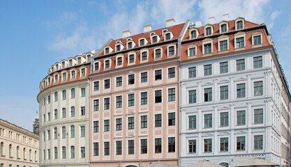 Fototapeta premium Neumarkt in der Altstadt von Dresden, Sachsen