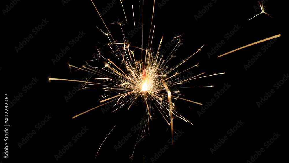 Poster a macro of a sparkler