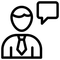 Businessman Speaking 