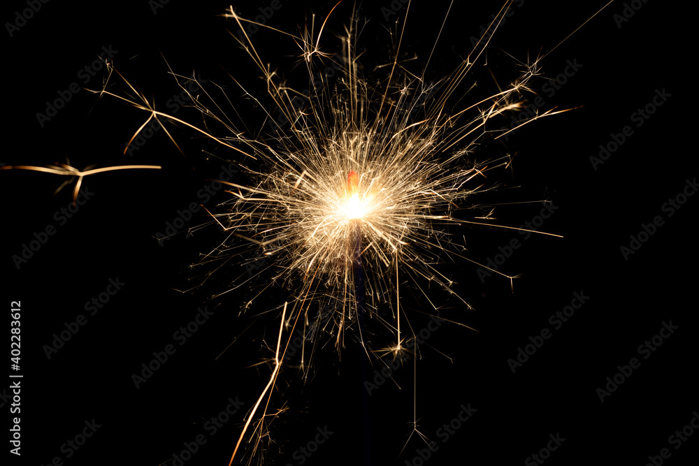 Poster a macro of a sparkler