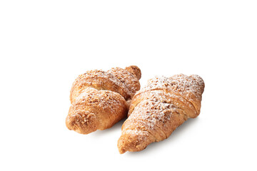 Croissants isolated on white background