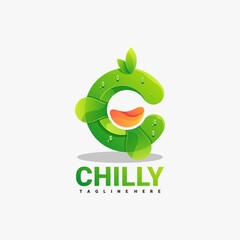 Chilly logo concept gradient colorful
